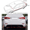 Car Buzzer Reverse Backup Radar System - Premium Quality 4 Parking Sensors Car Reverse Backup Radar System with LCD Display(White)