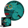 Round Shape Irregular Plane Puzzle Jigsaw Toy 1000 Pieces(Chameleon)