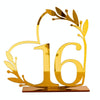 Acrylic Home Decor Wedding Digital Dinning Table Number Plate Seat Sign DIY Mirror Table Setting, Number: 16