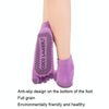 Non-slip Open Finger Yoga Sports Gloves+Five Finger Yoga Socks Set, Size: One Size(Purple)