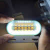 2 PCS 24V 12LED Car Oval Side Lamp (White Light)