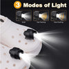 2pcs Plastic Charging Model Cave Shoes Lamp Camping Outdoor Light(Grass Green)
