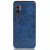 For Xiaomi Mi Note 10/Note10 Pro/CC9 Pro Shockproof Sewing Cow Pattern Skin PC + PU + TPU Case(Blue)