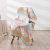 Cotton Bath Towel Soft Comfortable Beach Towel(Fan Blade Green)