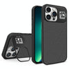 For iPhone 13 Pro Max Folding Holder Carbon Fiber MagSafe Phone Case(Black)