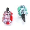 2 PCS Mini Portable Radish Head Screw Driver Transparent Handle Repair Hand Tools(Phillips Screwdriver)
