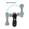 PULUZ CNC Aluminum Ball Joint Mount with 2 Long Screws for GoPro, Insta360, DJI and Other Action Cameras(Black)