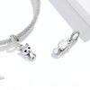 S925 Sterling Silver Cute Cat Pendant DIY Bracelet Necklace Accessories