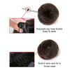 Wig Bun Flower Shape Hair Package Hair Disk(Black)