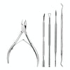 Stainless Steel Double Head Dead Skin Scissors Set, Specification: Set D