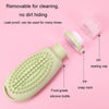 100ml 2 In1 Travel Dispenser Bottle Silicone Portable Massage Brush Shampoo Lotion Divider Bottle(Light Gray)