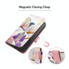 For Samsung Galaxy S25+ / S24+ 5G ENKAY Painted Leather Phone Case with Card Slots  Holder(Butterfly Pattern)