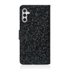 For Samsung Galaxy S24 FE 5G Glitter Powder Filp Leather Phone Case(Black)