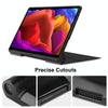 For Lenovo Yoga Pad Pro 13 inch YF K606F Custer Texture Horizontal Flip PU Leather Case with Holder(Black)