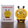 Creative Home Day Cartoon Flower Bee Talking Student Alarm Clock(Yellow)
