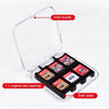 12 in 1 Box Memory Card Holder Box for Nintendo Switch(Black)