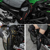 MOTOLSG 2 in 1 Knee Pads Motorcycle Bicycle Riding Warm Fleece Soft Protective Gear with CE Protector (Black Yellow)