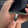 USAMS US-SJ448 U55 2A 8 Pin Aluminum Alloy Weave Charging Cable, Length:1m (Black)