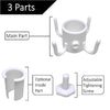 Outdoor Beach Umbrella Hook Nail Four Legs Hooks Garden Umbrella Plastic Four Prongs Hanger(White)