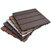 Outdoor Plastic Wood Waterproof Anti-corrosion Splicing Floor(Grey)