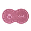 Pink PVC Cat Litter Mat - Anti-Skid & Easy Clean