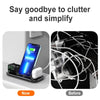 A32 3 in 1 Quick Wireless Charger for iPhone, iWatch, AirPods(Black)