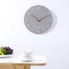 Round Silent Clock Walnut Wall Clock