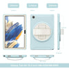 For Samsung Galaxy Tab A8 10.5 2021 Shockproof TPU + PC Tablet Case(Ice Crystal Blue)