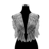 White 1 Pair Organza Wings Shape Embroidery DIY Clothing Accessories