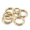 20pcs Zinc Alloy Spring Ring Metal Open Bag Webbing Keychain, Specification: Inch 2 Light Gold