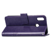 Lucky Clover Pressed Flowers Pattern Leather Case for ASUS ZB633KL, with Holder & Card Slots & Wallet & Hand Strap (Purple)
