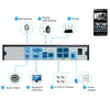 4CH 720P HD PoE NVR Kit with 4 IP Cameras, Night Vision, Motion Detection