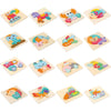 3 PCS Early Childhood Education Wooden Three-Dimensional Jigsaw Puzzle Toy(Lion)