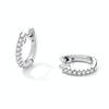 S925 Sterling Silver Simple Ear Buckle Women Earrings, Size:M(Silver)