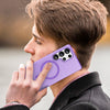 For Samsung Galaxy S25 Ultra MagSafe Frosted Translucent TPU + PC Full Coverage Phone Case(Dark Purple)