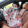 Ladies Summer Sun Shawl Riding Long Sleeve Cape Veil All-In-One Sun Protective Clothing, Style: White Color Butterfly