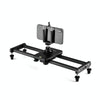 YELANGU L140T-A 40cm Carbon Fiber Slide Rail Track with Phone Clamp & BallHead Adapter for Smartphones (Black)