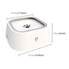 Floating Pet Water Bowl (White) - No Spill, Dry Whiskers, 1.5L
