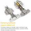 2 PCS Stainless Steel Hydraulic Hinge Copper Rod Hydraulic Buffer Hinge, 781 Big Bend