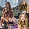 50cm 16 Card Long Curly Hair Wig Seamless Hair Extension Piece(3.2#)