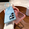 For Samsung Galaxy S24 5G Rotation Holder MagSafe Phone Case(Pink)