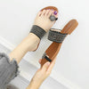 Women Summer Sandals Bohemian Style Buckle Seaside Flats Shoes, Size: 37(Black)