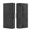 For Alcatel Axel / Lumos Skin Feel Crocodile Magnetic Clasp Leather Phone Case(Black)