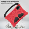For Samsung Galaxy Tab S8 Boxing Series Kickstand EVA Shockproof Tablet Case with Shoulder Strap(Red Black)