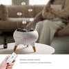 Dynamic Multi-Spray Aromatherapy Diffuser With Colorful Lights Remote Control Humidifier EU Plug(V80 Spit Circle Upgrade Model)