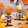 Halloween Guide Wooden Ornaments Cartoon Letters Decoration Supplies(Ghost Model)