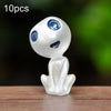 10pcs No. 3 Halloween Alien Ghost Micro Landscape Ornament(Green Light)