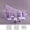 17 In 1 Photography Geometry Foam Cube Photo Studio Props(Purple)