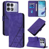 For Redmi K70 Ultra 5G Global Crossbody 3D Embossed Flip Leather Phone Case(Purple)
