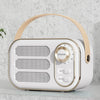 DW13 Portable HIFI Mini Retro Wireless Bluetooth Speaker(White)